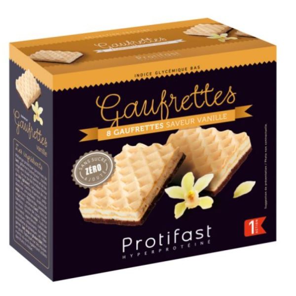 Protifast - 8 Gaufrettes saveur vanille - 4x35g