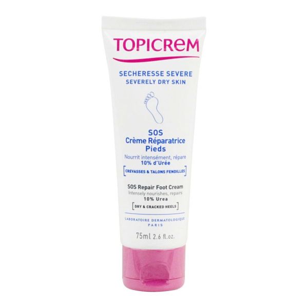 Topicrem - Crème pieds anti-callosités UR-10 - 75 ml