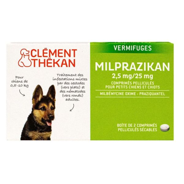 Clément Thékan - Milprazikan 2,5 mg/25 mg pour chien