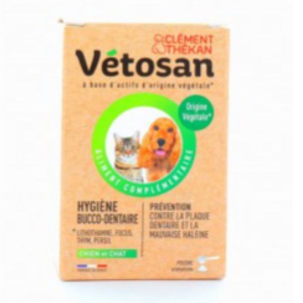 CLEMENT THEKAN - vétosan Hygiène bucco-dentaire chien et chat - 60g