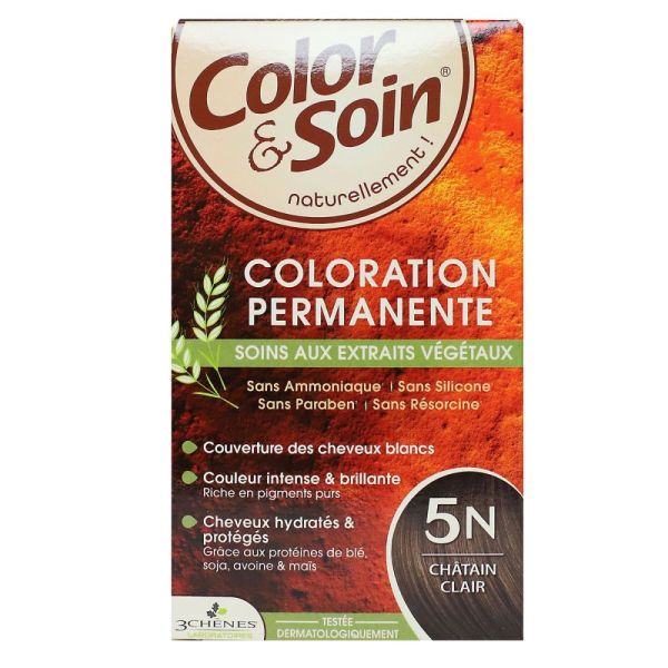 Color & Soin - Coloration Permanente - 5N Châtain clair