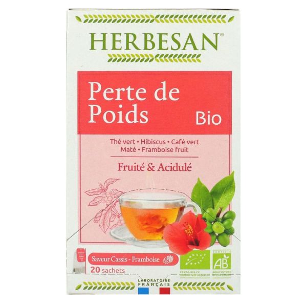 Herbesan - Infusion bio n°15 perte de poids - 20 sachets
