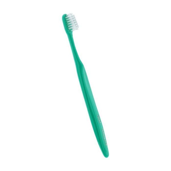 Inava - Brosse à dents orthodontie 7/12 ans - Brosse souple