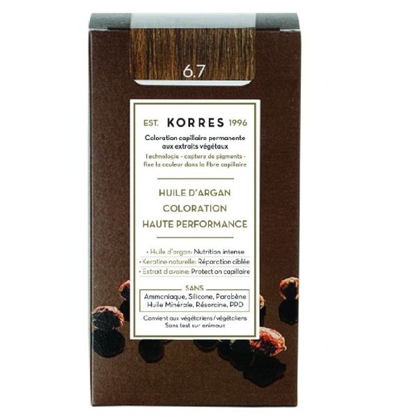 Korres - Coloration Haute Performance - 6.7 Blond foncé marron