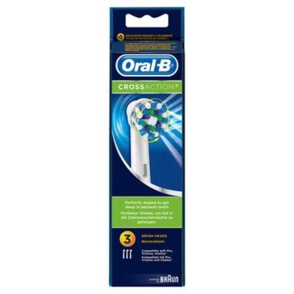 Oral B Cross Action 3 brossettes de rechange