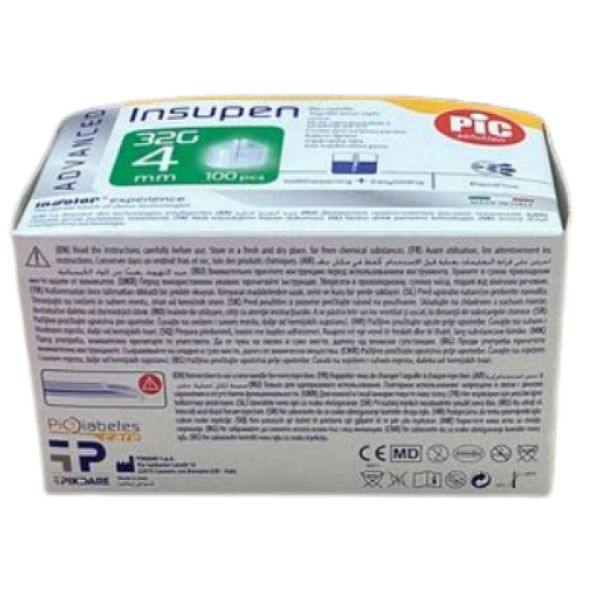 PIC Solution - Insupen Advenced - 32G - 4MM - 100 PCS