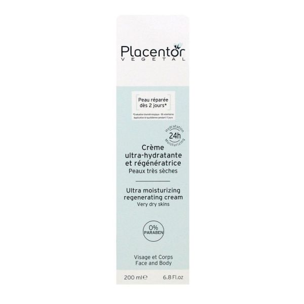 Placentor - Crème ultra-hydratante et régénérante - 200Ml