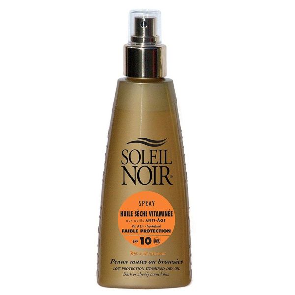 Soleil Noir - Huile sèche vitaminée  anti-âge SPF 10 - 150ml