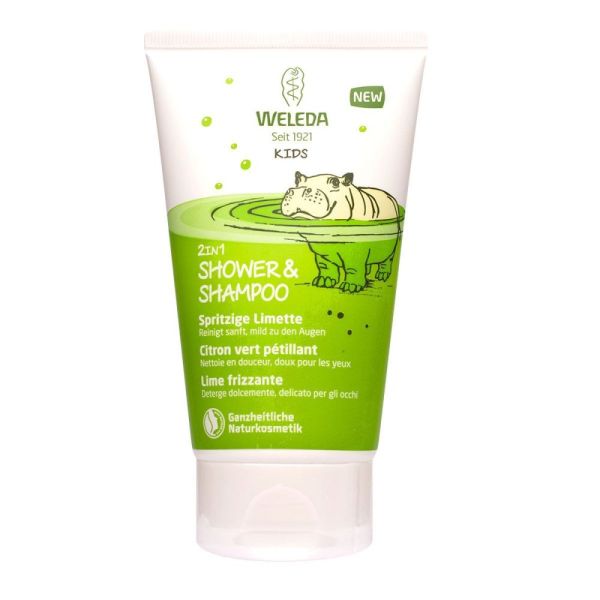 Weleda Kids - 2in1 shower & shampoo citron vert pétillant - 150 ml