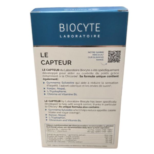 Biocyte - Le capteur réducteur d'appétit - 60 gélules