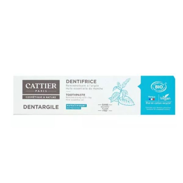 Cattier - Dentargile dentifrice rafraîchissant - 75ml