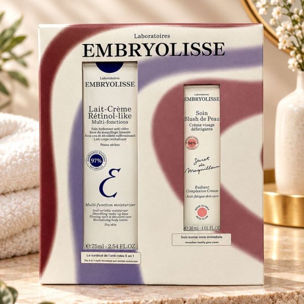 Embryolisse - Coffret Lait-Crème Rétinol-like et Blush de Peau Rose Lumière 2026