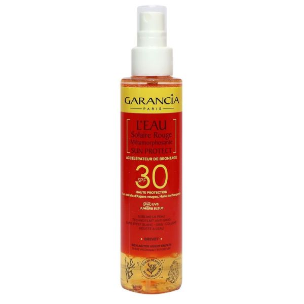 Garancia - L'eau solaire rouge métamorphosante Sun portect SPF30 - 150ml