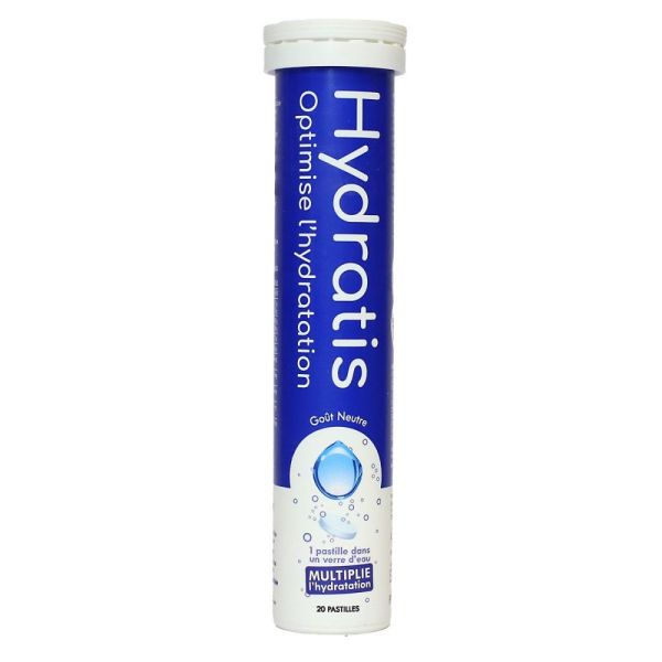 Hydratis - Pastille d'hydratation Goût neutre - 20 pastilles