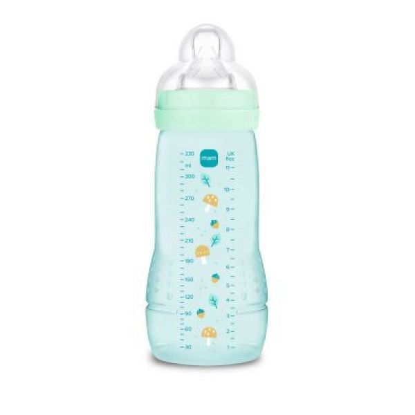 Mam - Biberon easy active 2ème âge vert - 330ml