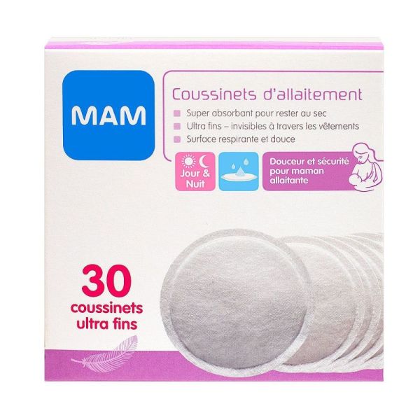 Mam -  Coussinets Allaitement - Boîte de 30