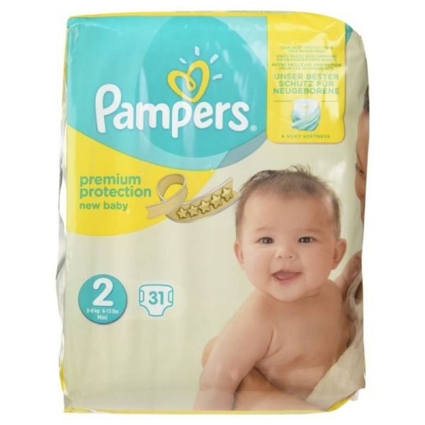Pampers - Premium protection new baby - 31 couches