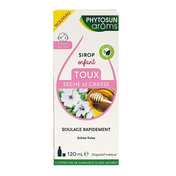 Phytosun Arôms - Sirop toux grasses et sèches enfants - 120ml