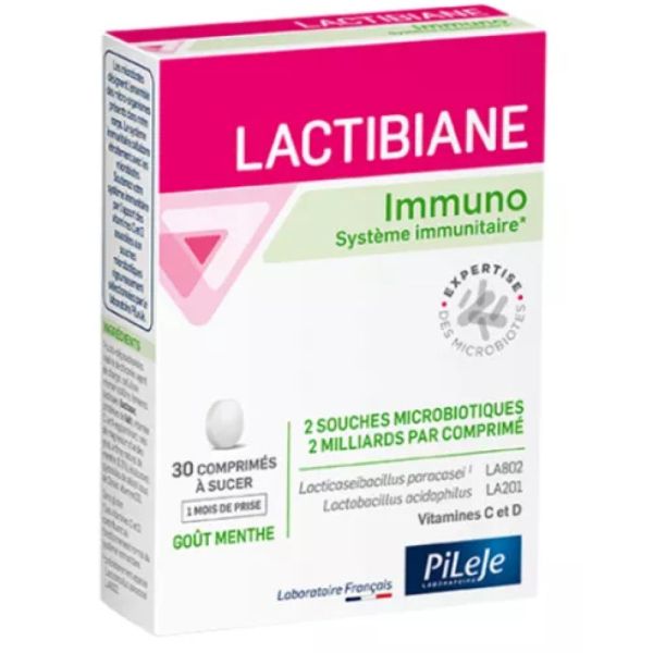 Pileje - Lactibiane Immuno - 30 comprimés à sucer