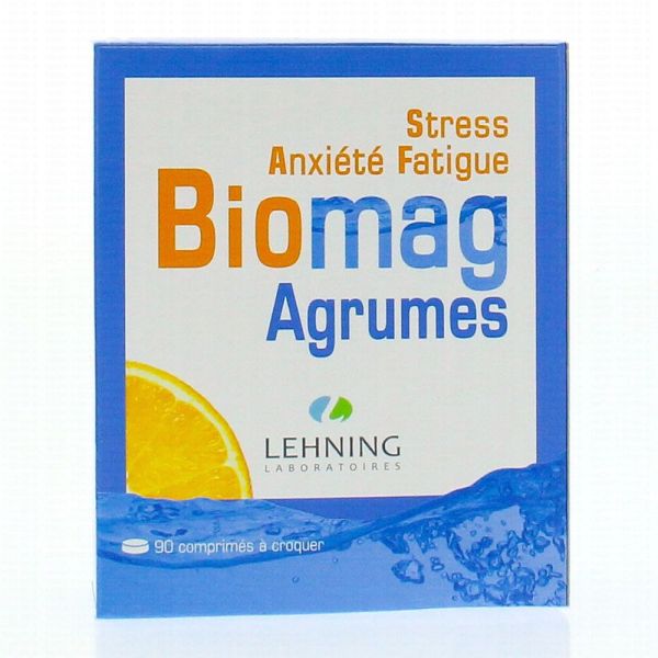 Biomag Agrumes - Stress Anxiété Fatigue - 90 comprimés
