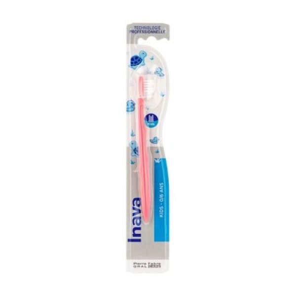 Inava - Brosse à dents kids 0/6 ans - Brosse très souple