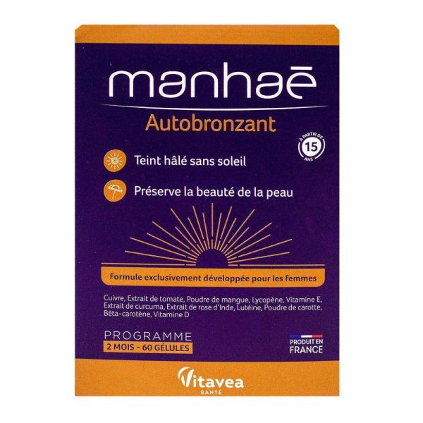 Manhaé - Autobronzant - programme de 2 mois