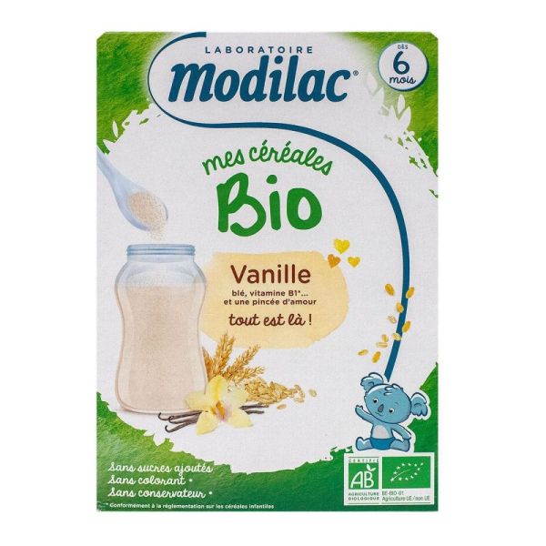 Modillac - Mes céréales bio Vanille 6mois + - 250g