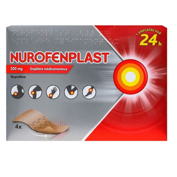 Nurofenplast 200mg - 4 emplâtres
