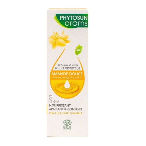 Phytosun Arôms - Huile végétale amande douce bio - 50mL