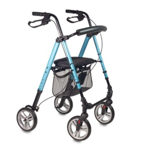 Drive devilbiss - Rollator boston bleu 4 roues pliant