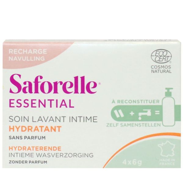 Saforelle - Kit de recharges lavant intime hydratant - 4x6g