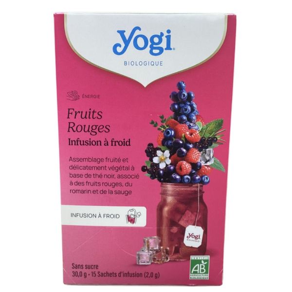 yogi - Infusion à froid Fruits rouges - 15sachets