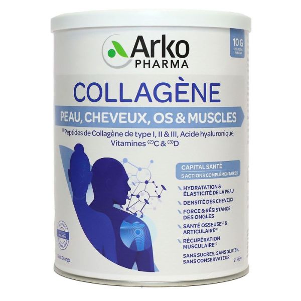 Arkopharma - Collagène Peau Cheveux Os & Muscles - 260g