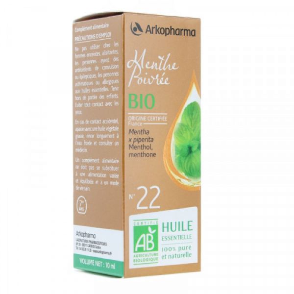 Arkopharma - Huile essentielle Menthe poivrée N°22 - 10 ml
