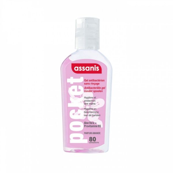Assanis - gel antibactérien parfum amande - 80 ml