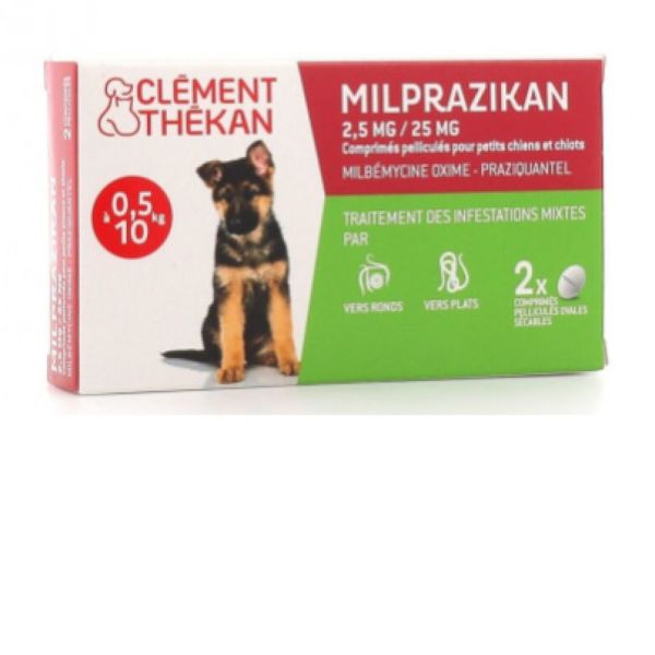 Clément Thékan - Milprazikan 2,5 mg/25 mg pour chien