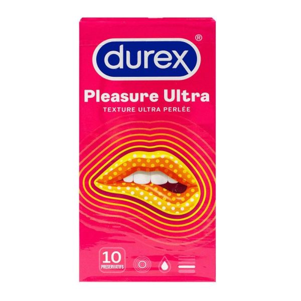 Durex - Pleasure Ultra - Préservatifs - 10 préservatifs