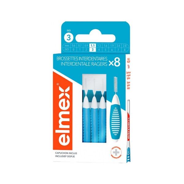 Elmex Brossettes Interdentaires 1.1mm (Taille 3) x8