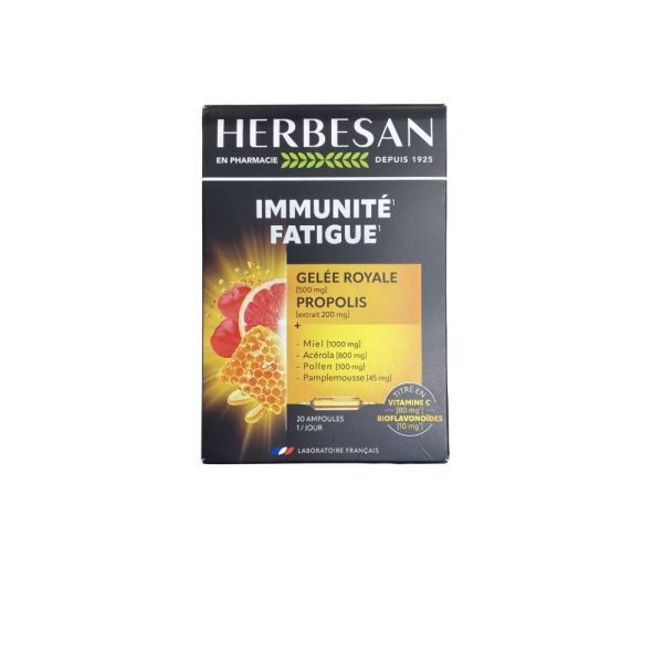 Herbesan - Immunité et fatigue - 20 ampoules