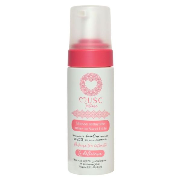 Musc Intime - Mousse nettoyante intime sweet litchi - 150mL