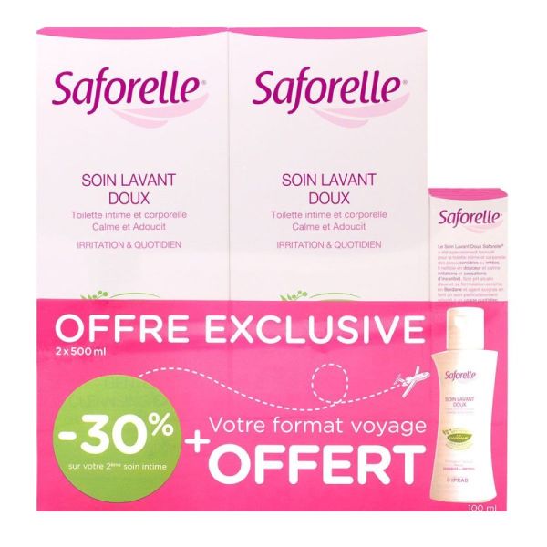 Saforelle - Soin lavant doux toilette intime et corporelle