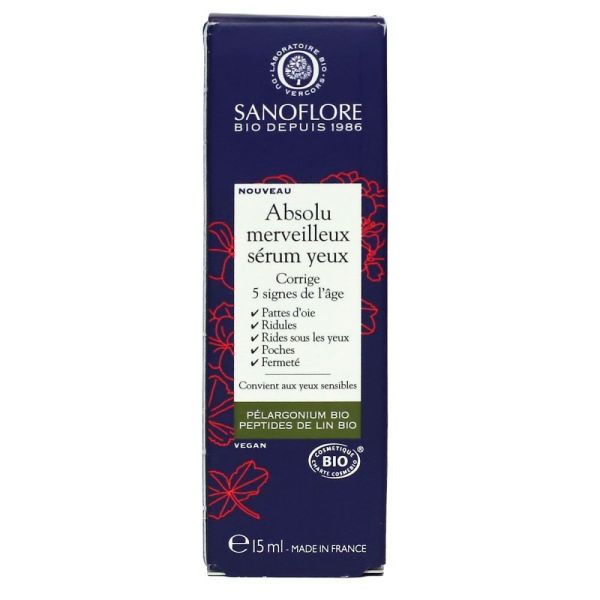 Sanoflore - Regard Absolu Merveilleux sérum - 15ml