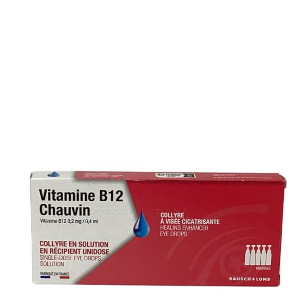 Bausch et Lomb - Vitamine B12 Chauvin 0,2Mg Collyre en solution - 10 unidoses
