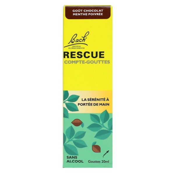 Fleur de Bach - Rescue goût chocolat menthe poivrée - 20mL