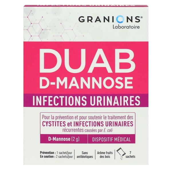 Granions - Duab D-mannose - 7 sachets