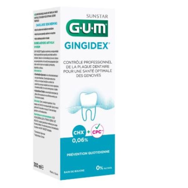 Gum - Bain de bouche Gingidex 0.06% - 300mL