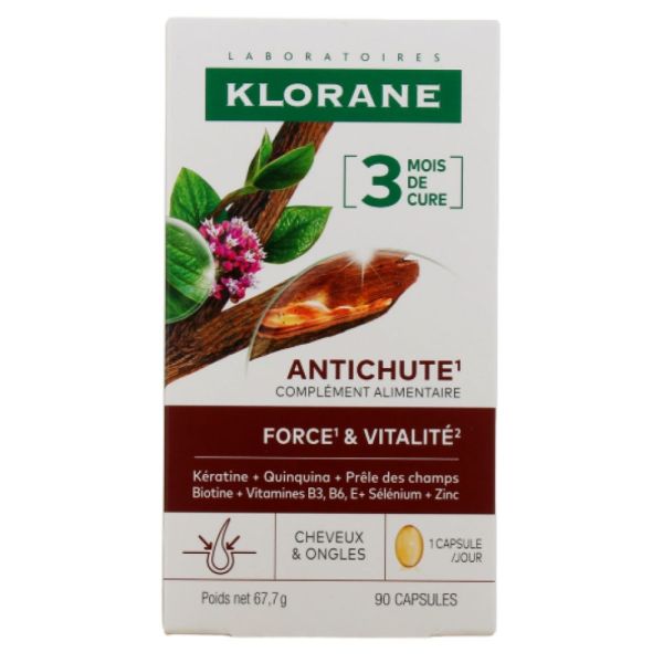 Klorane -  Antichute Complément alimentaire - 90 capsules