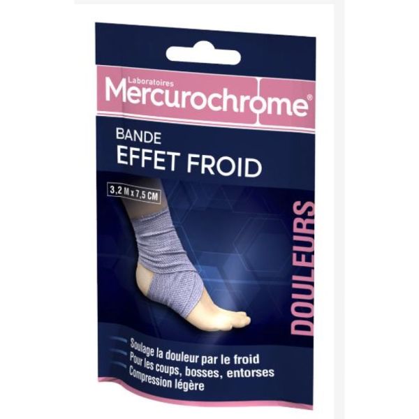 Mercurochrome - Bande effet froid - 3.2m x 7.5cm