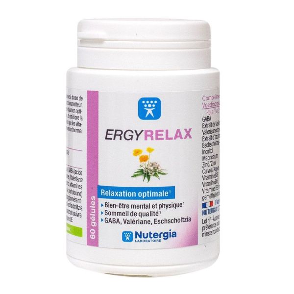 Nutergia - Ergyrelax relaxation optimale - 60 Gélules