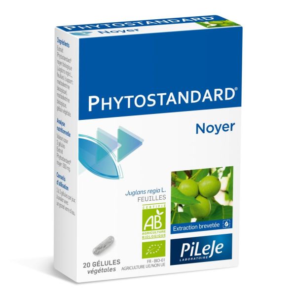Pileje - Phytostandard Noyer - 20 gélules végétales
